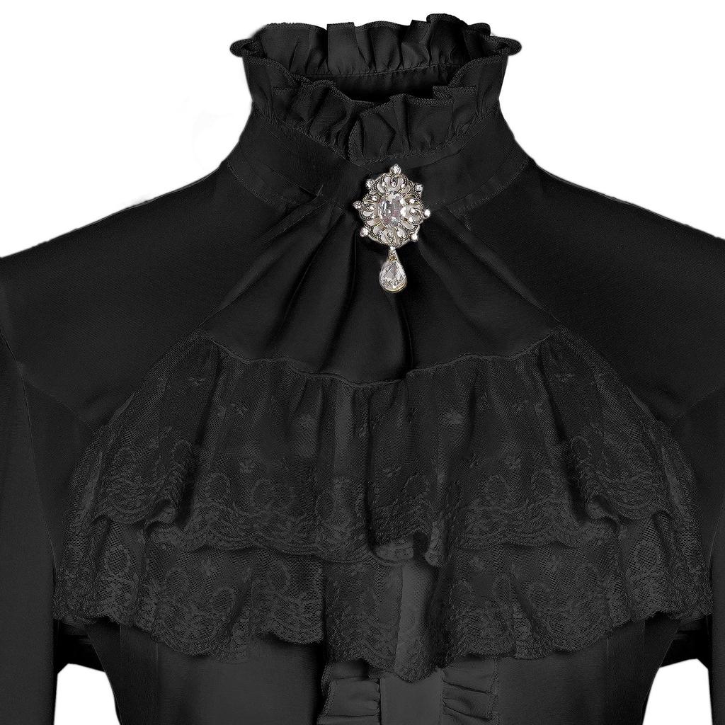 Lolita Retro Gothic Lace Long Sleeve Top for Women
