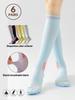 1/6Pairs Compression Sport Socks Running Skipping Yoga Socks Trendy Professional Sports Socks Nursing Athletic Soccer Stocking