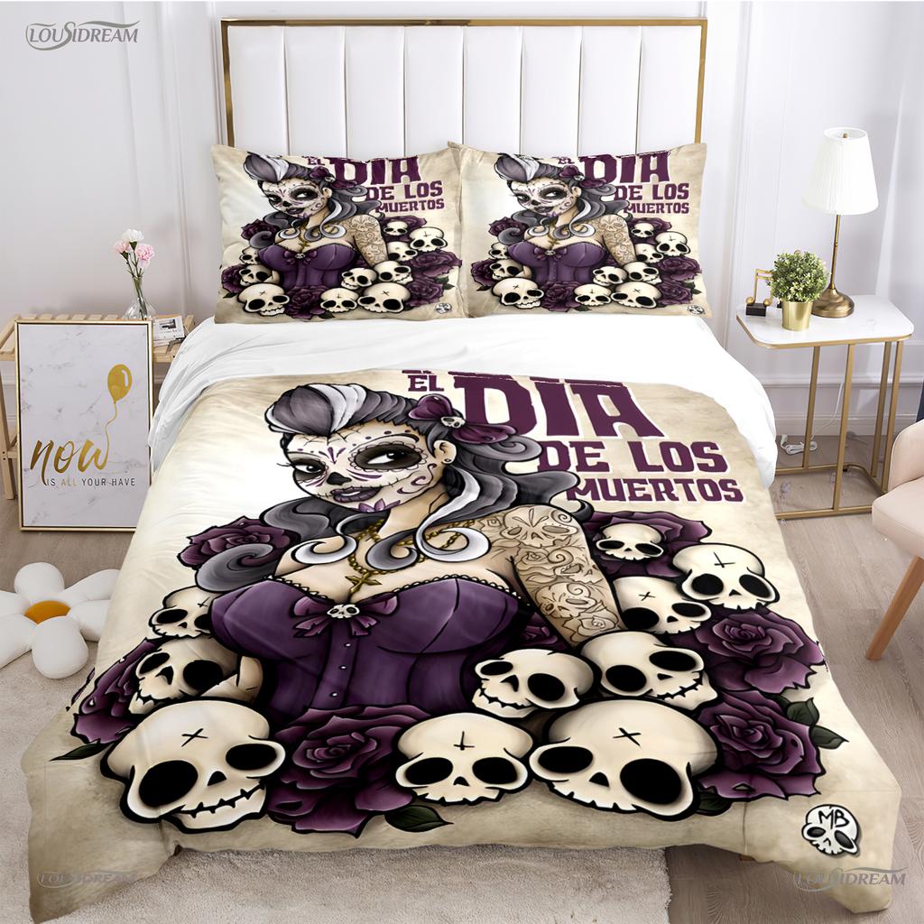 Hip Hop Music Rockabilly All Season Duvet Cover Comforter Bedding Sets Soft Quilt Cover and Pillowcases Single/Double/Queen/King