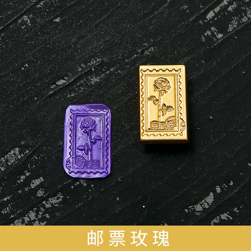 20 Kinds of Design Seal Copper Head Creative Handmade DIY Round Shaped Enamel Wax Grain Seal Relief Seal Art Series Supplies