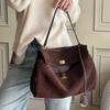 Grensoverschrijdende aanbieding: Rodeo premium suède schoudertas, retro matte handtas met grote capaciteit voor dames, herfst en winter.