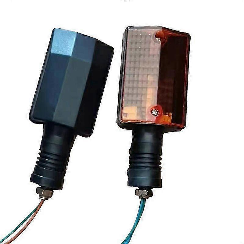 Turn Signal Set (Directional Lights) for Yamaha DT - Compatible with DT50, DT80, DT125, DT175 - Front and Rear Lights - Vintage Style,zxl