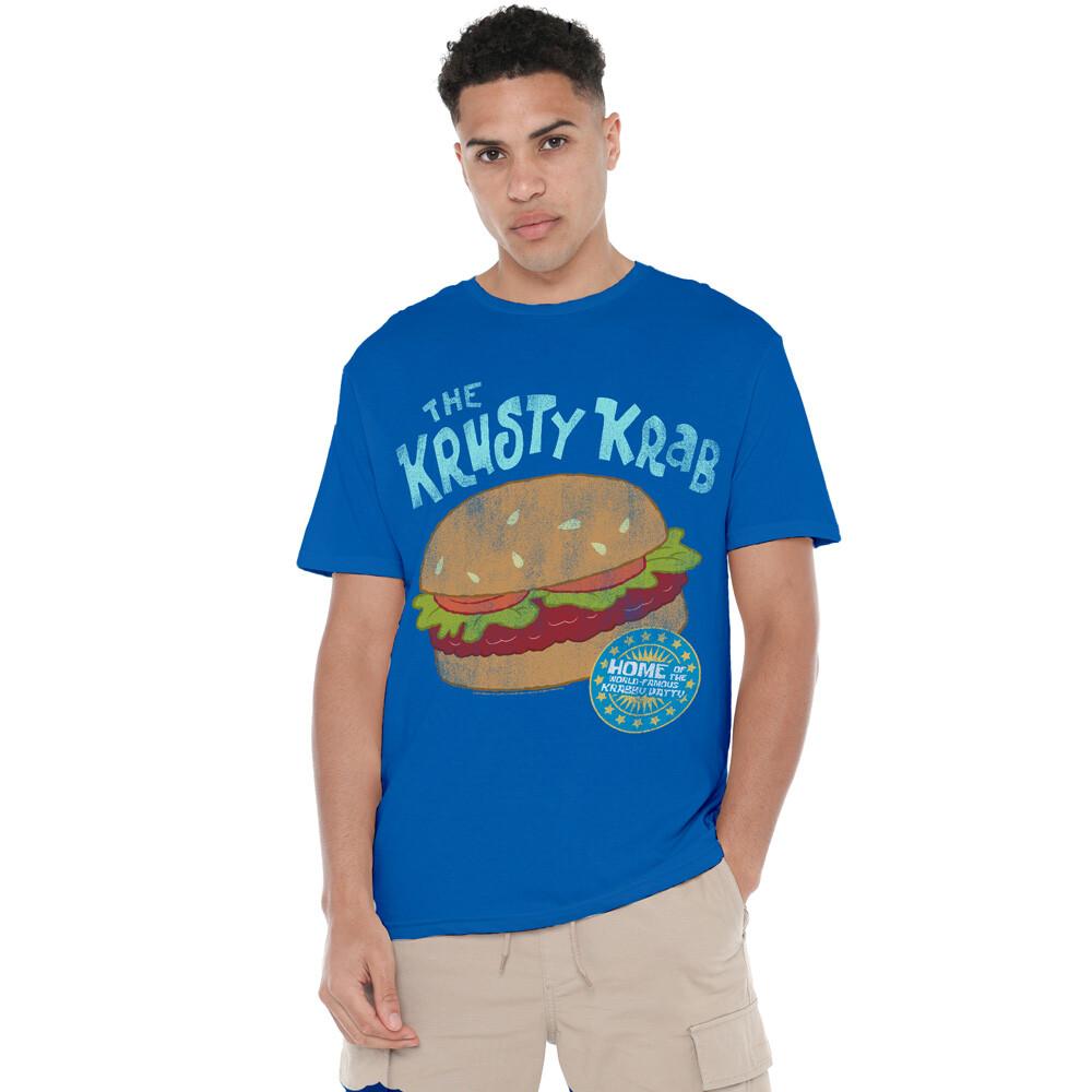Spongebob Krusty Krab T-Shirt S-2XL Royal Blue S