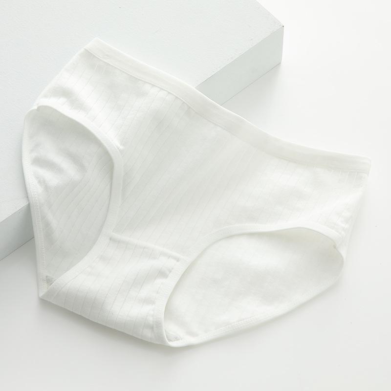 Women's Cotton Panties Female Underpants Sexy Panties Solid Color Breathable Briefs