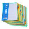 31 Sheets Colorful Folder Dividers Multifunctional  Dividers A 4 File Dividers School Office Supplies for Students