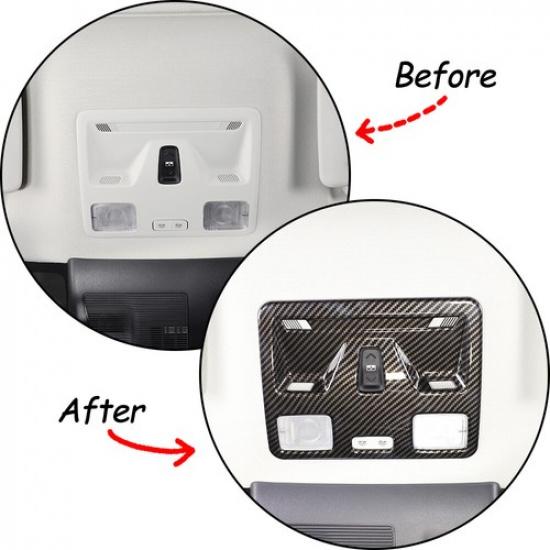 Car Reading Light Panel Cover Ford Maverick  ABS Carbon Accessories Trim Kit