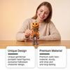 DOWMOO Trench Coat Pumpkin Figurine Gentleman Pumpkin Head Halloween Character Decor Sturdy Drop-Resistant Home Gift