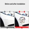 3D Cute Cat Scratch Car Sticker - Cartoon Style for Electric Vehicles