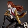 Makise Kurisu Steins Gate Gk Statue Anime Figure 25.5cm Painted Version With Rock Base Desktop Decoration Gift For Anime Fans