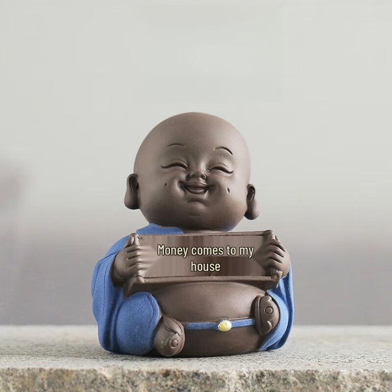 

Cute Little Monk Zisha Ceramic Tea Pet