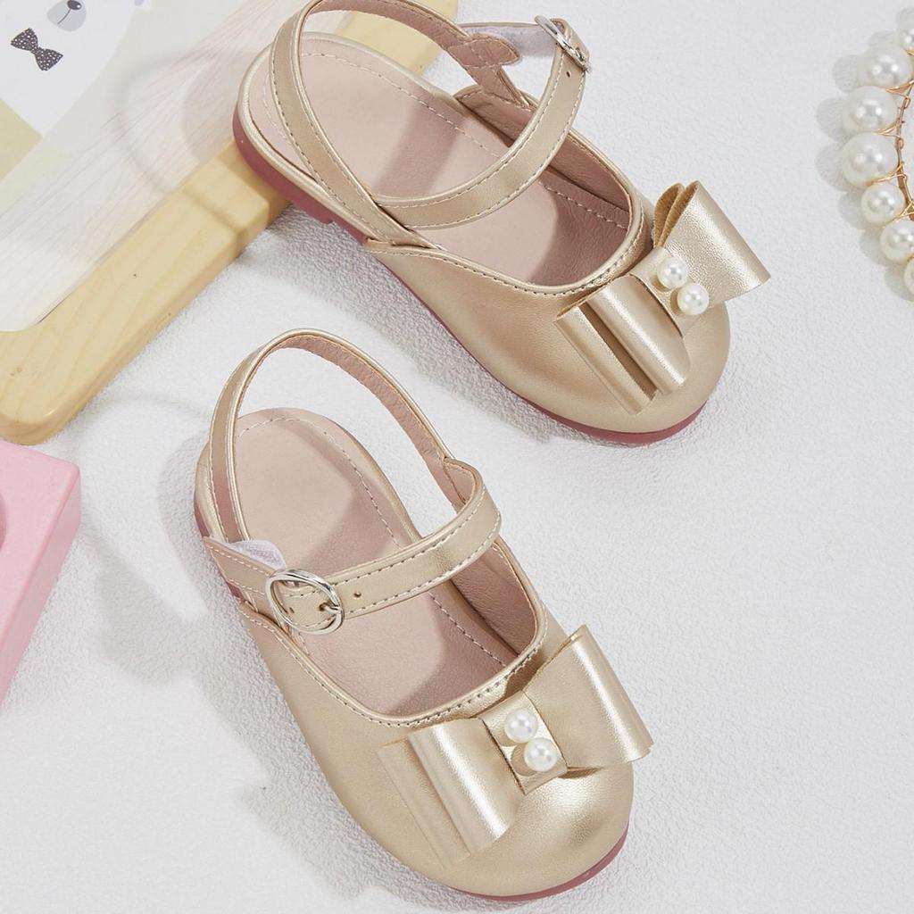 Frühling 2026 Kleinkind Mädchen Flache Rückenlosen Schleife Schuhe - Vielseitig & Modisch Prinzessinnen Stil