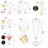 10pcs Durable Champagne Glass Clear Red Wine Glass Plastic Champagne Flute Goblet  Party Favors