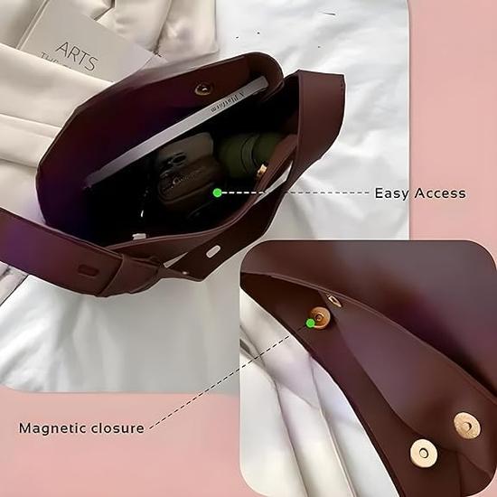 AKSUTI Damen-Hobo-Tasche, stylisch und trendig, für Damen, Schulterhandtasche,