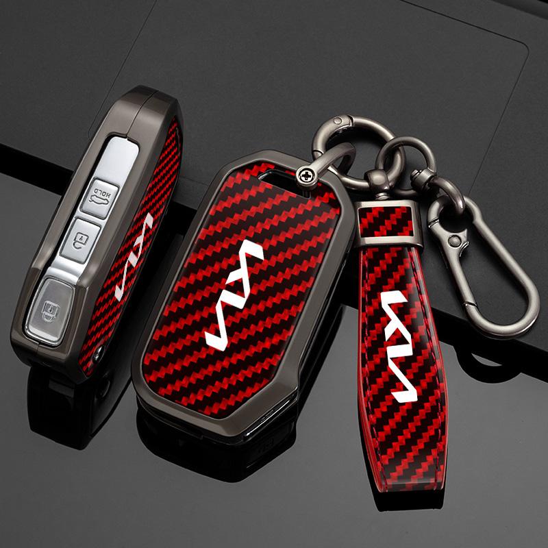 Leather Style Car Key Case Cover Protector Shell For KIA Sportage R GT Stinger Sorento Ceed Cerato Forte Niro Soul Telluride tkjzm00