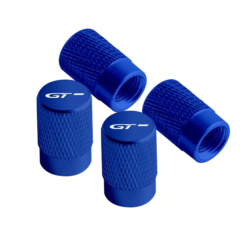 4pcs Metal GT Badges Car Wheel Tire Valve Caps Covers For Peugeot RCZ 206 307 308 3008 207 208 508 2008 5008 RIFTER Accessories