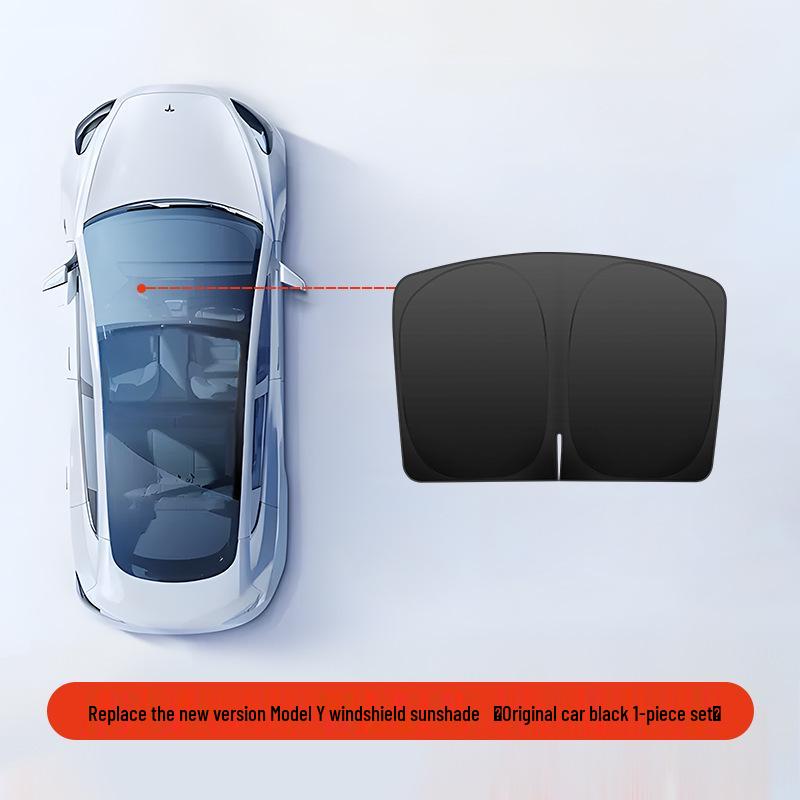 Tesla Model 3/Y Camping Privacy Sunshade with Suction Cups - Opaque, Anti-Peeping Side Panel