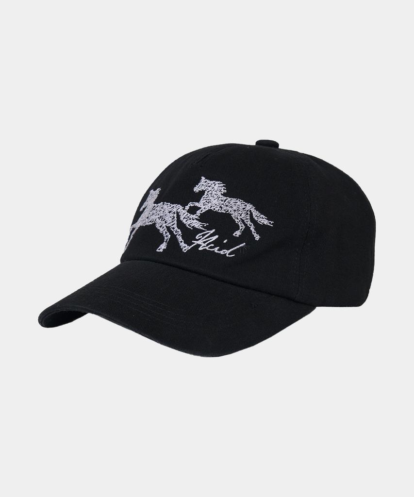 SLOWACID Horse Patch Ball Cap [Black]