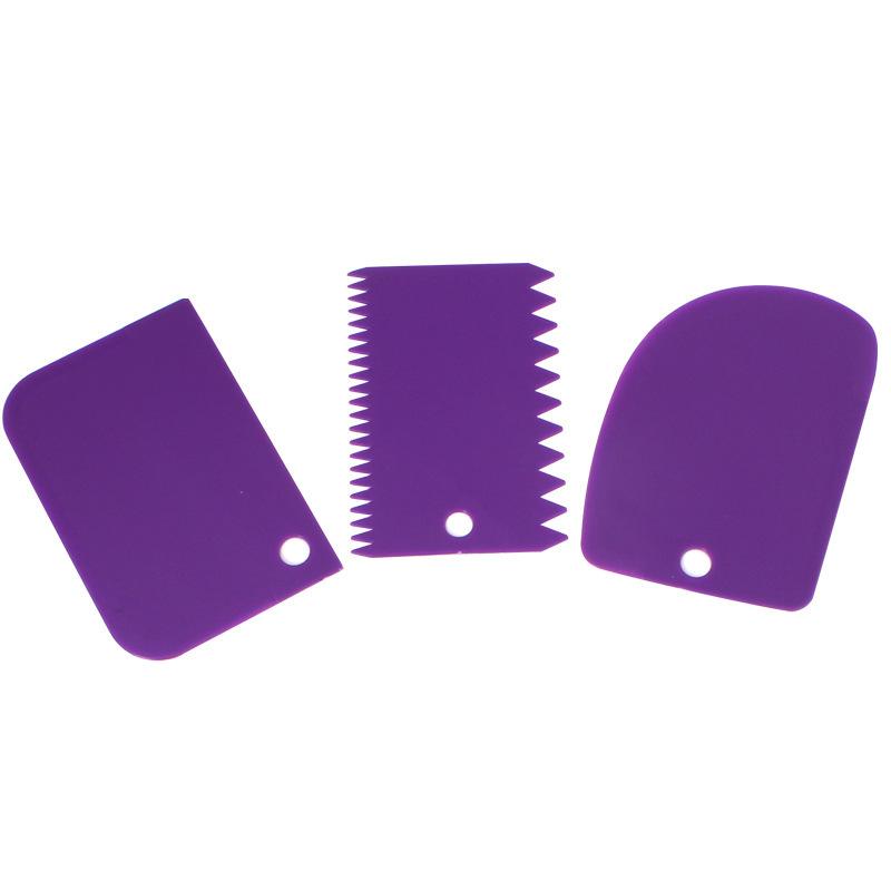 Cake Cream Scraper Three-piece Set Lace Scraper Dough Cutter Baking Tools Bakeware Kitchen Tools Household Goods