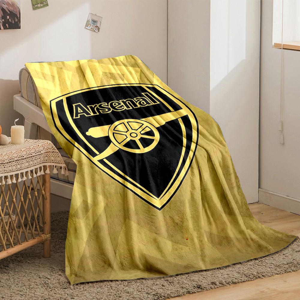 Arsenal Logo Designed Flannel blanket for bedroom, living room, sofa, and nap