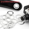8/12/16 st Cykelpedalbricka Mountainbike Pedalpackning Höghållfast Metallbricka För Cykel Cykling Reparationstillbehör