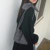 Flower Jacquard Knot two-way Bag_Grey