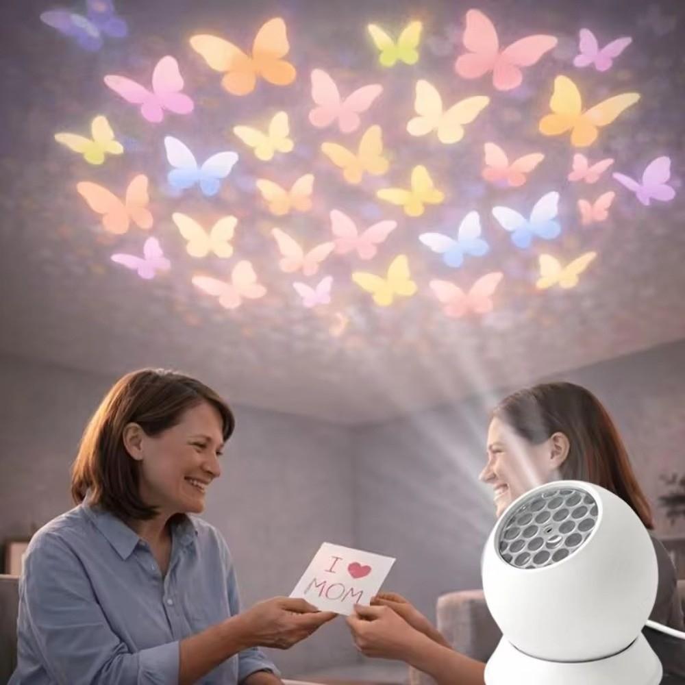 Soft Glow LED Projection Lamp Dynamic Projection Ambient Night Light Party Decoration