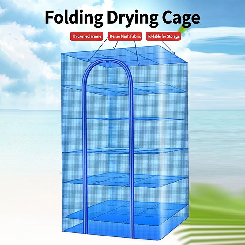 Foldable Drying Cage For Drying Vegetables And Fruits To Prevent Flies And Insects