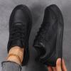 Winter Black Leather Sneakers Women Waterproof Sports Shoes Ladies Casual Walking Non-slip Lightweight Jogging Shoes Women