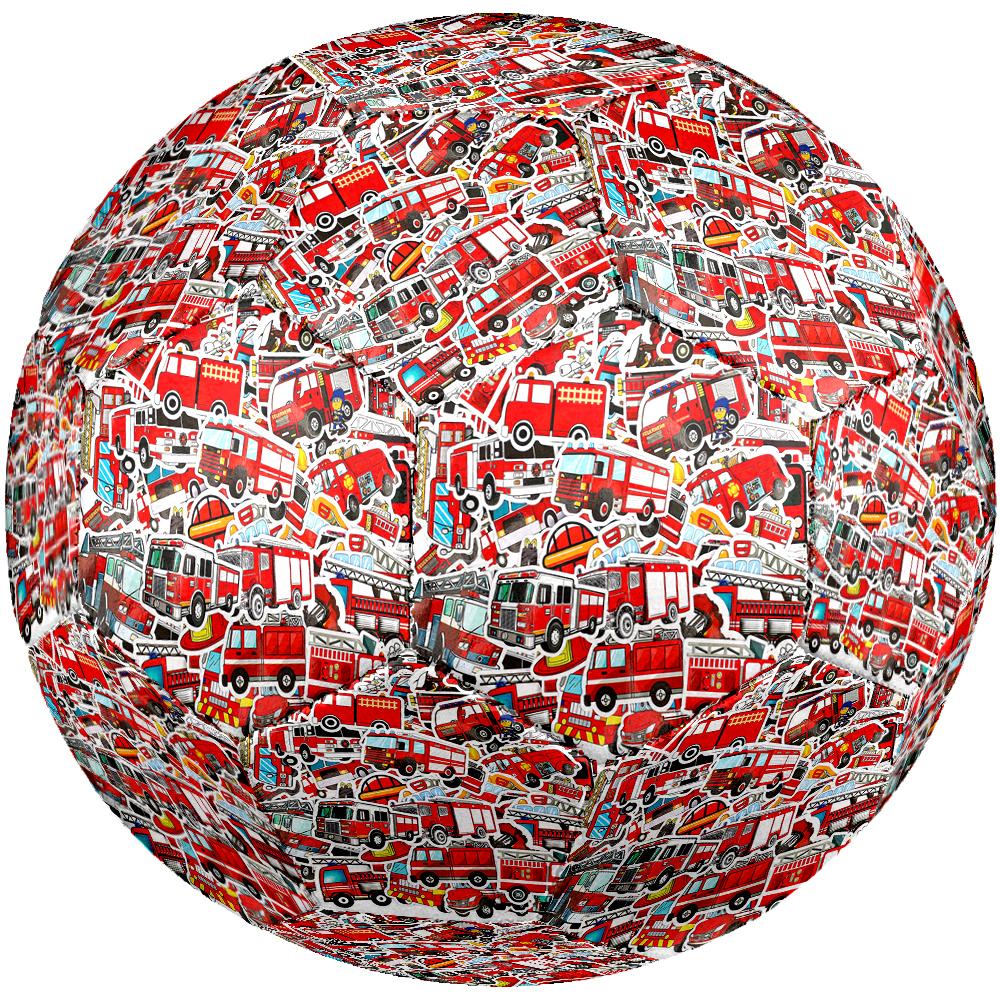 Fire Truck Theme Size 5 Soccer Ball, Suitable for Both Indoor and Outdoor Matches, a Gift Suitable for Everyone.