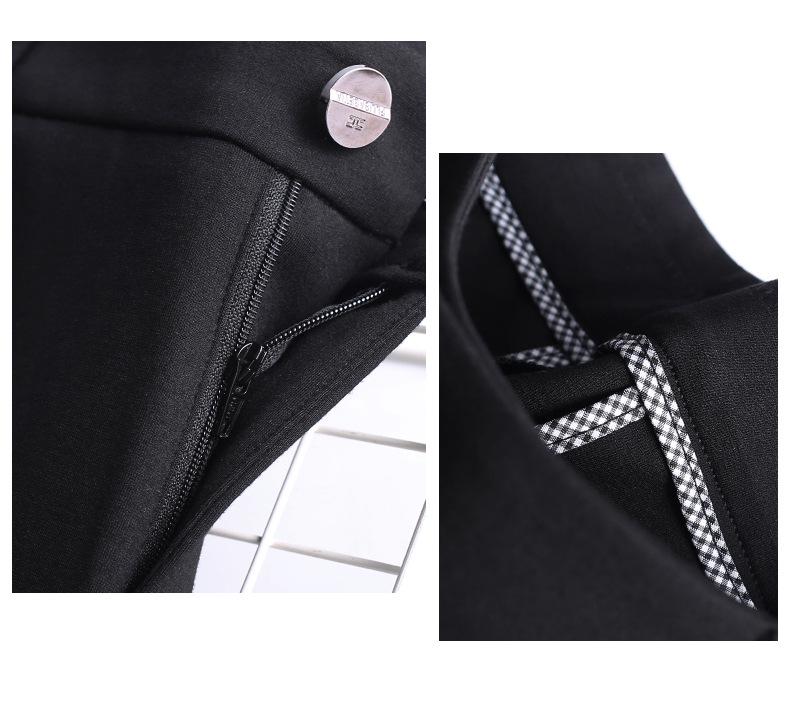 Women's High-Waisted Slimming Straight-Leg Suit Pants - Loose, Elastic, Plus Size, Casual for Spring & Autumn