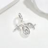 Copper Charm Cross Jesus Fish Pendant Piece For Original Bracelet Jewelry Diy Jewelry Piece Holiday Decoration Lady Stylish Party