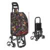 Lightweight Folding Shopping Cart: Portable Trolley for Groceries, Vegetables, and Household Items; Ideal for Elderly Use.