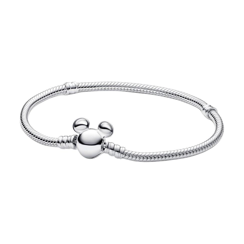 Pandora Disney Mickey Mouse Chain Bracelet Women bracelet Silver 593061C00 Box,18cm