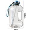 2.5L Sports Kettle with Lanyard Large Capacity Sports Bottle Outdoor Hiking Fitness Portable Water Drinking Jug with Straw