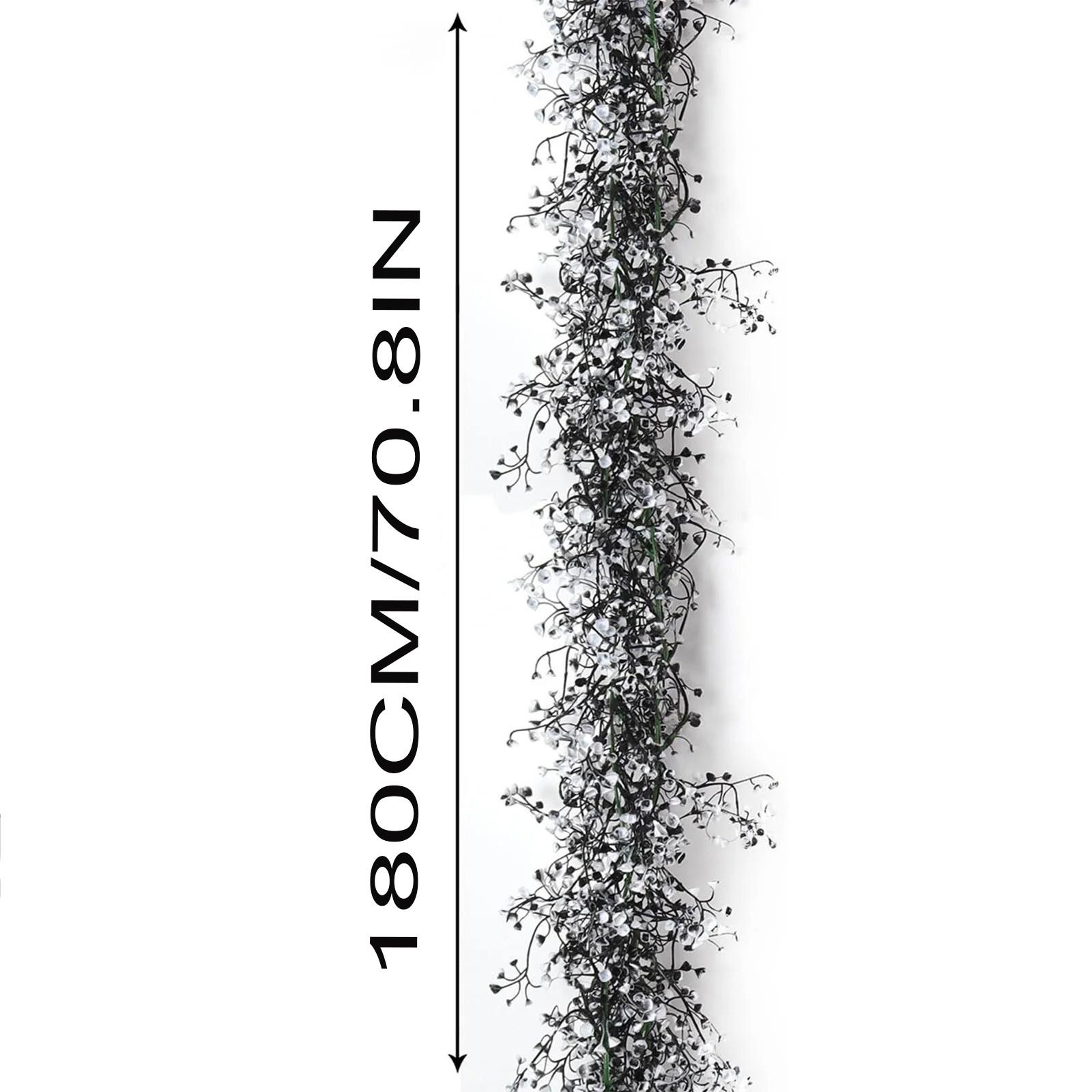 

2025 Halloween Simulated Golden Bell Willow Vine, Fake Eucalyptus Flower Harvest Festival, Halloween Hanging Decoration, Gift One Size