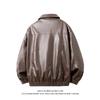 2026 Herren Coole Motorrad-Lederjacke Herren Retro Schwarze Kaffeejacke Herren Biker PU-Ledermantel Herren Lockerer Kunstledermantel