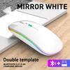 Souris de jeu Bluetooth colorée silencieuse à LED, accessoire pour ordinateur