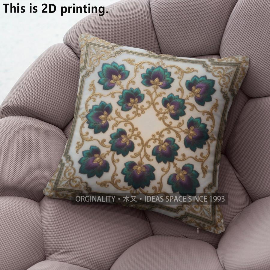 Bohemian Floral Print Pillow Covers Pattern Cushion Cover Suitable for Sofa Bedroom Car Pillow Cover