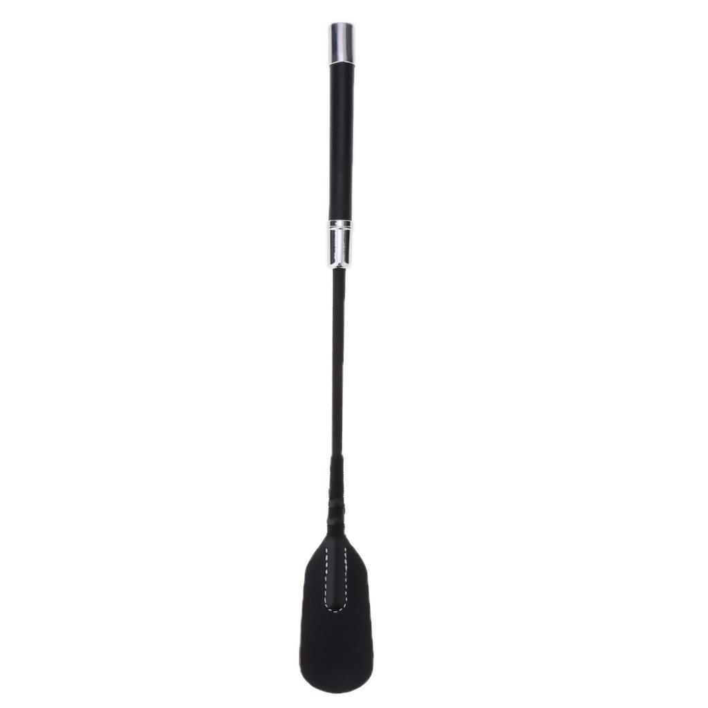 Black Riding Crop Straight Leather Restraint Cosplay Supplies