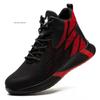 Fashion Steel Toe Work Safety Boots Men Indestructible Boots Punctu-proof Safety Shoes Men Work Sneakers Lightweight Security Work Shoes