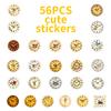 56 Retro Nostalgic Clock Graffiti Stickers Creative Waterproof Diy Handbook Notebook Decorative Stickers