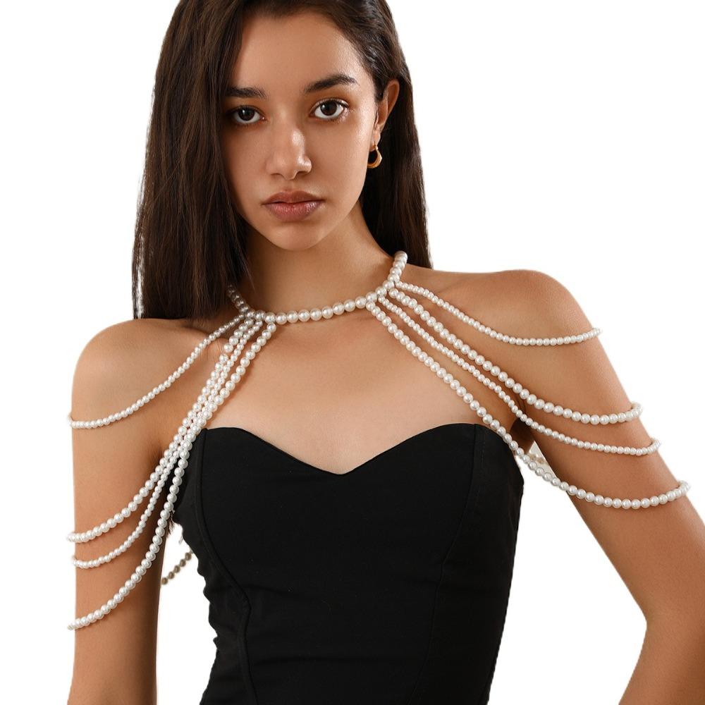 Round Bead Body Chain Jewelry Handmade Jewelry Shoulder Body Chain  Fashion Events
