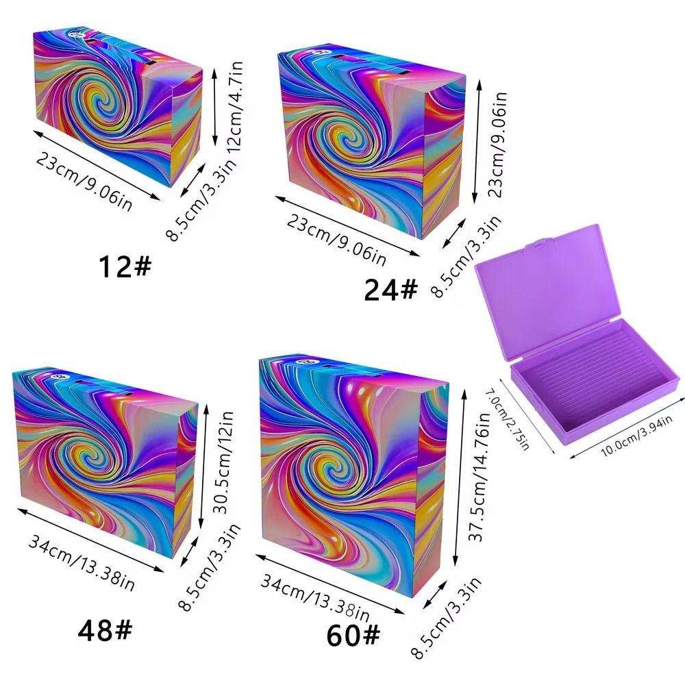 12/24/48Pcs DIY Diamond Art Accessories Diamond Painting Storage Containers  for Nail Art