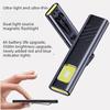 1/2 New LED Keychain Flashlight Rechargeable Portable Mini Flashlight Pocket Light with Magnet Emergency Floodlight Work Light