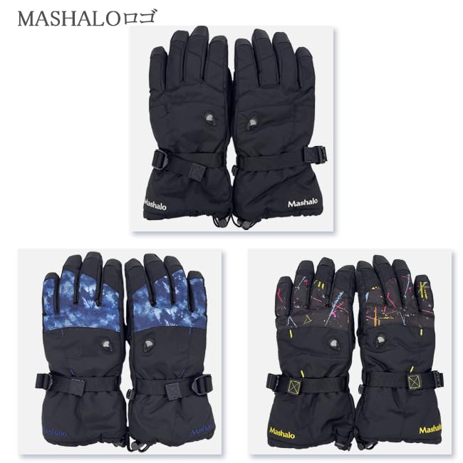 MASHALO Snow Gloves MSG-325 BLACK UNISEX L