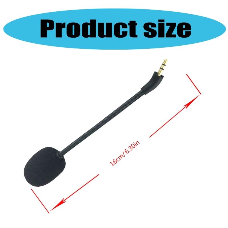 Quality 3.5mm Detachable Microphone Boom for K820NC Headphones Microphone Clear Voice Capture, Noise Reductions