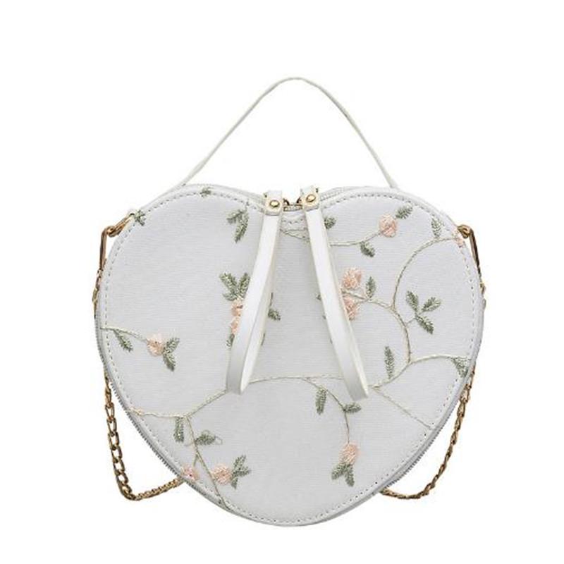 Women's Heart Shaped Wild Messenger Bag Shoulder Bag Fashion Handbag SHAN Women's Heart Shaped Wild Messenger Bag Shoulder Bag Fashion Handbag SHAN