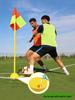 Sporttrainingsstange für die Sekundarstufe: Schlangenförmiger Laufstock mit Fußball-Eckfahne