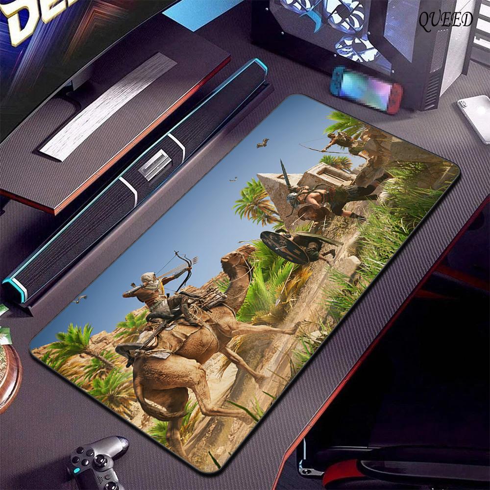 900x400 Large Mouse Pad A-Assassin S -Creed Gaming Mousepad Speed Desk Mat Laptop Gaming Mats For Office Carpet Desk Accessories