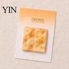 Adhesive Memo Pad Stick Note Pads, Funny Toast Bread Cookie Cheese Design Cute Notepad, 30 Loaf Shape Notes Sheets/Pad Self for Home Office